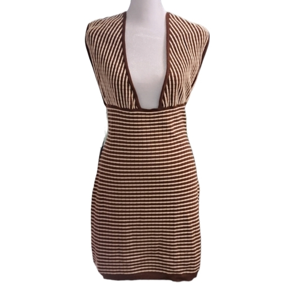 [Callahan] Mimi Mini Dress in Coco & White Stripes Callahan NWT - Picture 3 of 11